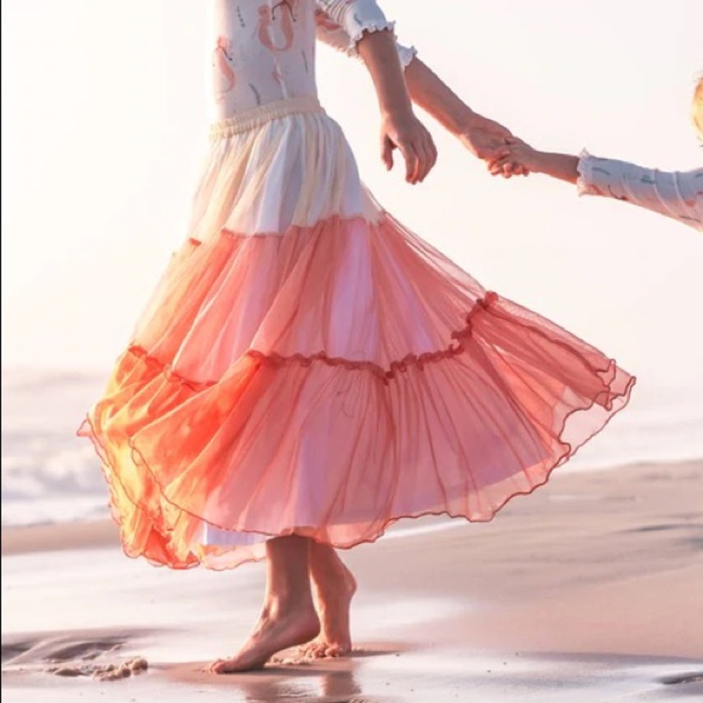 Wildling by Well Dressed Wolf - Coral, Size 10Y maxi skirt, BRAND NEW in BAG